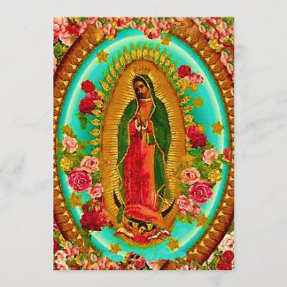 Invitation Notre Vierge Marie mexicain saint de Madame