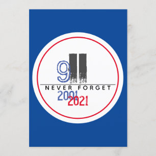 Invitation N'oublions jamais le 911Patriotic World Trade Cent