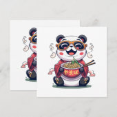 Invitation Nouilles de Panda (Devant / Derrière)