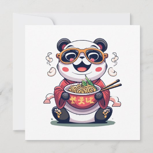 Invitation Nouilles de Panda (Dos)