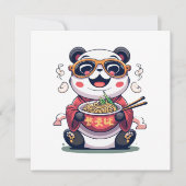 Invitation Nouilles de Panda (Devant)