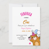 Invitation Nounours (Devant)