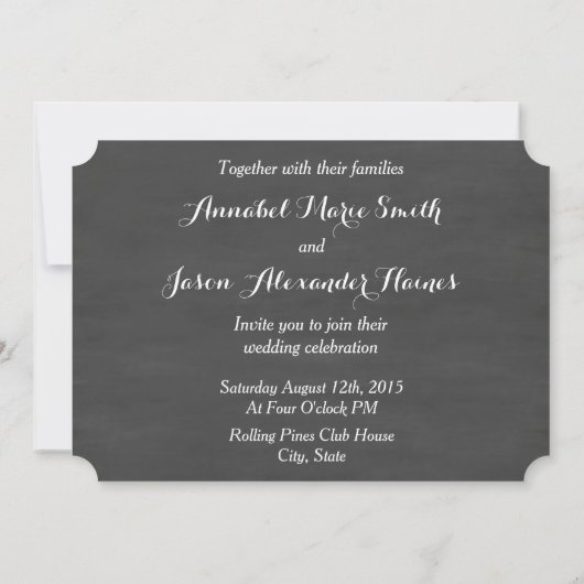 Invitation Nourriture, Booze Et Mauvaise Danse Déplacent Le T (Dos)