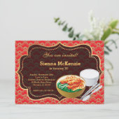 Invitation Nourriture chinoise fête d'anniversaire (Debout devant)