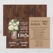 Invitation Nourriture et brasserie avant de faire mariage cam (Devant / Derrière)