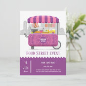 Invitation Nourriture indienne rue (Debout devant)