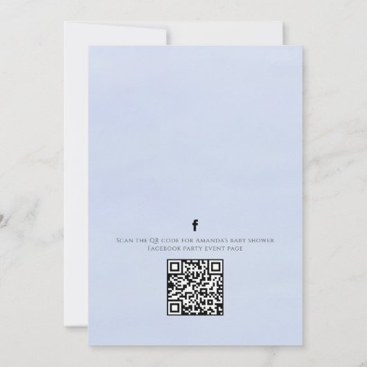 Invitation Nourriture neutre pour les femmes Rhyme QR Code Mé (Dos)