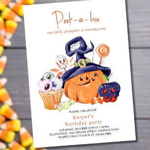 Invitation Nourriture pour fête d'Halloween de Petit Citrouil