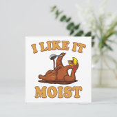 Invitation Nourritures drôles de Thanksgiving Famille Groupe  (Debout devant)