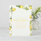 Invitation Nous Accueillons Un Peu De Citron (Debout devant)