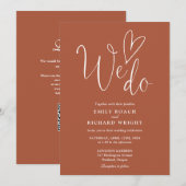Invitation Nous aimons le code QR en forme de cœur Mariage en (Devant / Derrière)