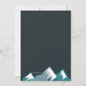 Invitation Nous aimons l'invitation à la neige (Dos)