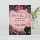 Invitation Nous aimons mignonne femme Ado Fille Galentines Jo (Debout devant)