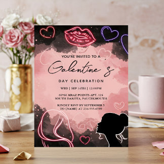 Invitation Nous aimons mignonne femme Ado Fille Galentines Jo