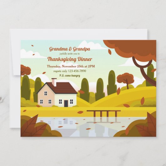 Invitation Nous allons chez grand-mère  (Devant)