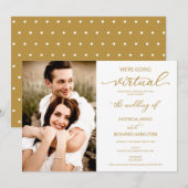 Invitation Nous allons vers le Mariage social virtuel photo (Devant / Derrière)
