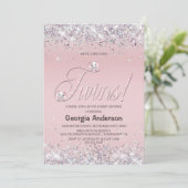 Invitation Nous attendons la Parties scintillant des éléphant (Debout devant)