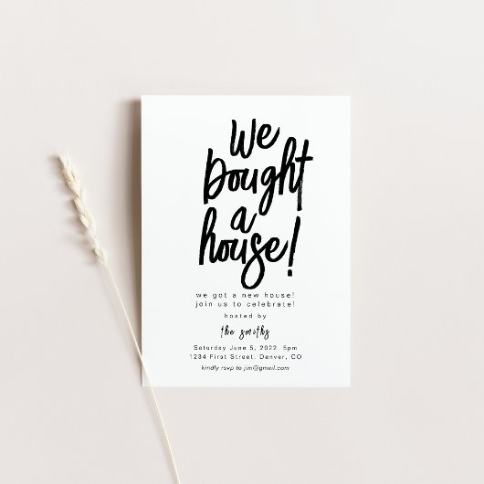 Invitation Nous avons acheté une fête du réchauffement de la