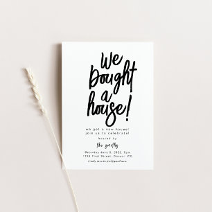 Invitation Nous avons acheté une fête du réchauffement de la