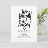 Invitation Nous avons acheté une fête du réchauffement de la (Debout devant)