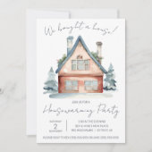 Invitation Nous avons acheté une maison ! Cute Aquarelle Ména (Devant)