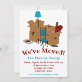 Invitation Nous avons bougé ! Ancienne famille (Devant)