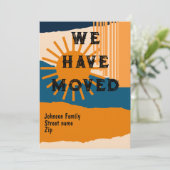 Invitation Nous avons bougé ciel tombe (Debout devant)