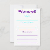 Invitation Nous avons bougé ! lignes vides 1 (Dos)