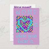 Invitation Nous avons bougé ! lignes vides 1 (Devant / Derrière)