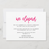 Invitation Nous avons choisi le mariage de calligraphie moder (Devant)