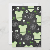 Invitation Nous avons créé un Baby shower Monster (Dos)