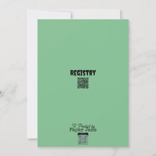 Invitation Nous avons créé un monstre ! (Dos)