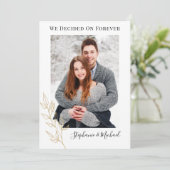 Invitation Nous Avons Décidé D'Annonces De Fiançailles De Pho (Debout devant)