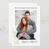 Invitation Nous Avons Décidé D'Annonces De Fiançailles De Pho (Devant / Derrière)
