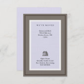 Invitation Nous avons déménagé (Devant / Derrière)