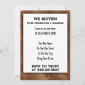 Invitation Nous avons déménagé à la maison Bénédiction d'une (Devant)