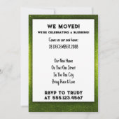 Invitation Nous avons déménagé à la maison Bénédiction d'une  (Devant)