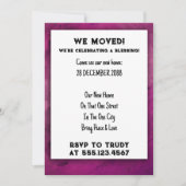 Invitation Nous avons déménagé à la maison Bénédiction d'une  (Devant)