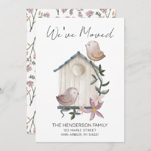 Invitation Nous avons déménagé Birdhouse Nouvelle maison Fair