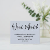 Invitation "Nous avons déménagé" Écriture manuscrite moderne  (Debout devant)