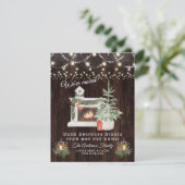 Invitation Nous avons déménagé Humeur Vacances d'hiver (Debout devant)