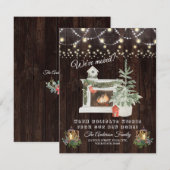 Invitation Nous avons déménagé Vacances d'hiver Humeur (Devant / Derrière)