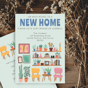 Invitation Nous Avons Déplacé Adresse Changer Cute Livingroom