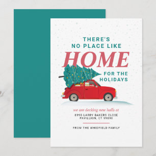 Invitation Nous avons déplacé Holiday Nouvelle adresse Déplac