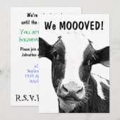 Invitation Nous avons déplacé la partie de pendaison de (Devant / Derrière)