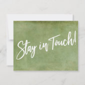 Invitation Nous avons déplacé la typographie Green Grunge Fai (Dos)