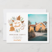 Invitation Nous avons déplacé Thanksgiving Wreath Nouvelle ad (Devant)