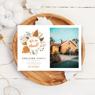 Invitation Nous avons déplacé Thanksgiving Wreath Nouvelle ad