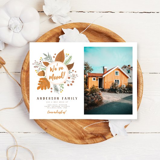 Invitation Nous avons déplacé Thanksgiving Wreath Nouvelle ad