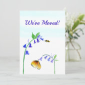 Invitation Nous avons déplacé Virginia Bluebells avec Papillo (Debout devant)